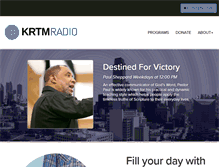 Tablet Screenshot of krtmradio.org